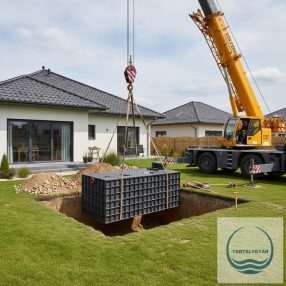   2.2.<> 2 m3-es ISOTANK mûanyag - fekvõ - szennyvíz gyûjtõ tartály + tetõ;