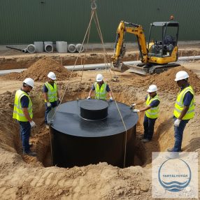   4.0.<> 4 m3-es PE. BASIC mûanyag szennyvíztartály, lépésálló tetõvel