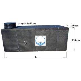   1.5. ~ 5,2 m3-es DRAINTANK mûanyag - fekvõ - tisztított szennyvíz / szürkevíz szikkasztó blokk - komplett;