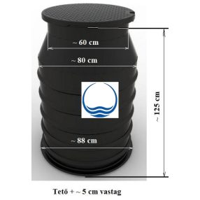 2.3 - DN 800 S szennyvíz átemelõ akna szivattyúval